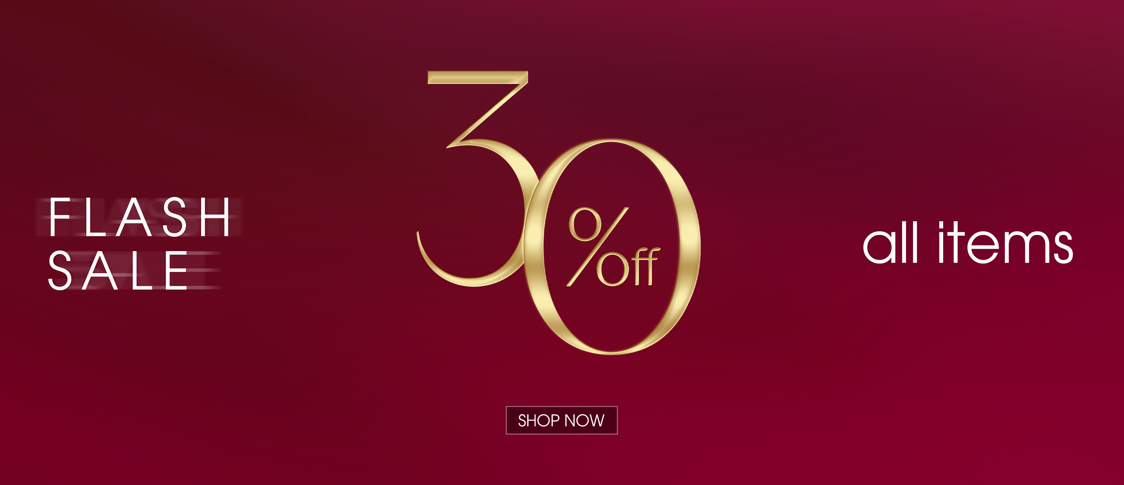 BANNER CHƯƠNG TRÌNH - FLASH SALE 30%